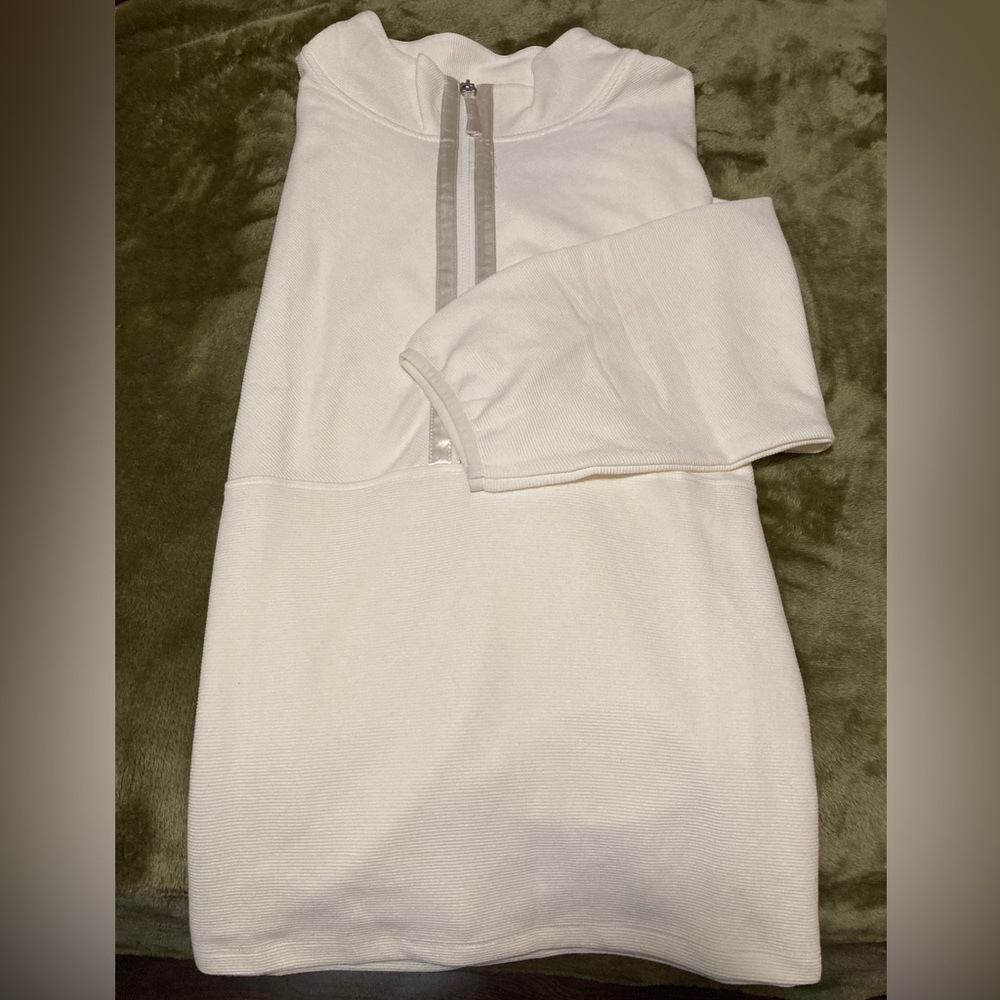 NWT Penningtons Active Zone Half-Zip “Snow White” Ottoman Sweatshirt